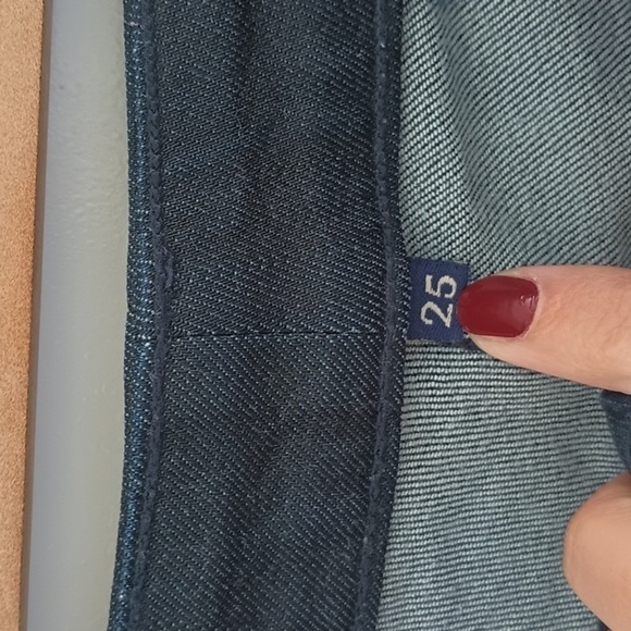 Carmar dark wash flare denim jeans size 25 in really good used condition - Picture 7 of 12